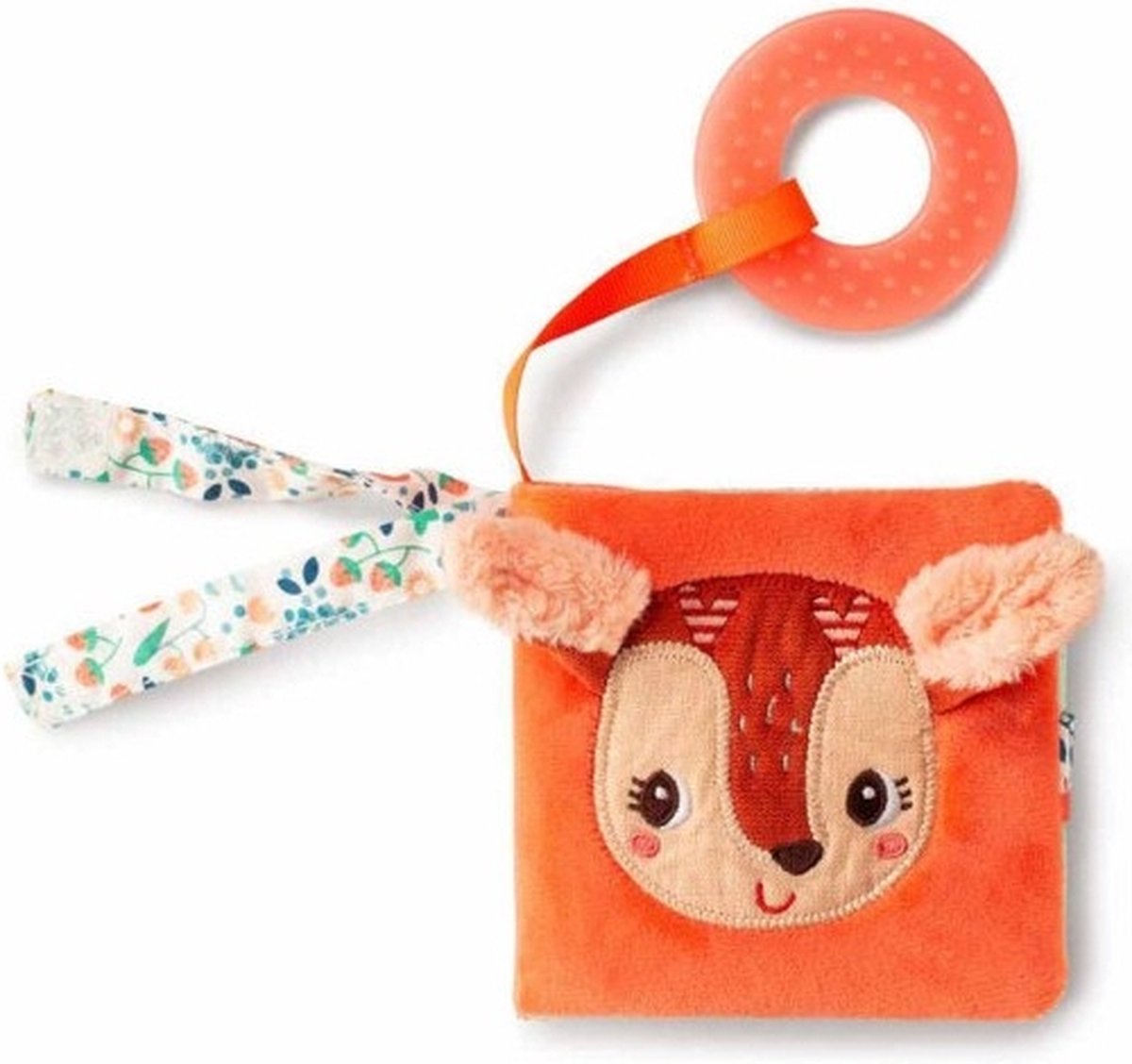   - Kijk- En Speelboek Stella Het Hertje - Stoffenboekje Met Bijring - De Paginas Knisperen En Achter De Flapjes Zitten Dieren Verstopt - Geschikt Vanaf 6 Maanden