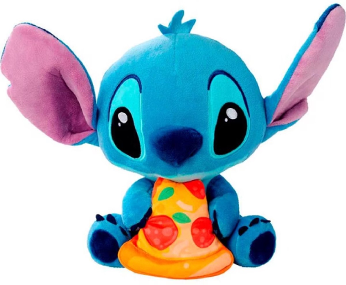 Stitch Pizza Disney Lilo & Stitch Pluche Knuffel 30 cm - Disney Plush Toy - Speelgoed knuffels voor Kinderen Jongens Meisjes - Stitch Angel Leroy