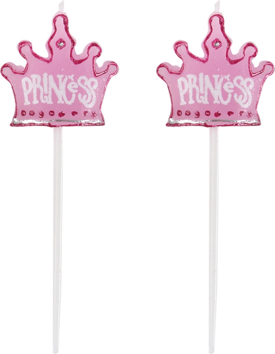 Princess kroon kaarsen - 5 stuks