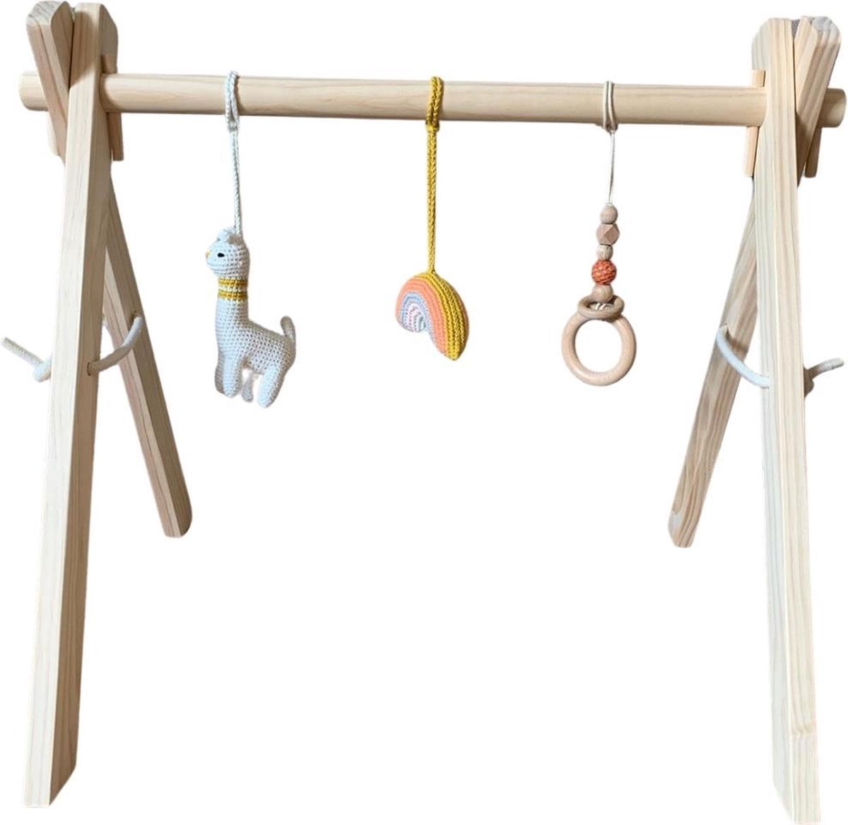 Houten Babygym met hangers