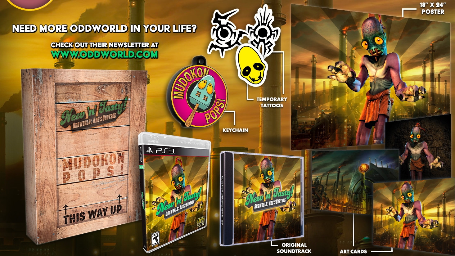 Oddworld: Abe\s Oddysee New \n Tasty Collector\s Edition (Limited Run Games)