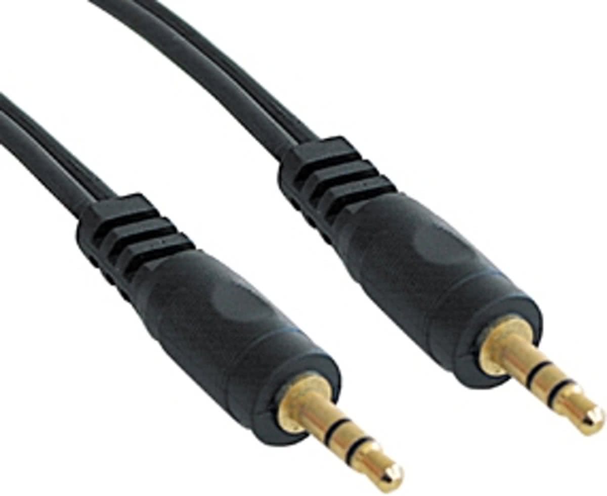 Lindy 3.5mm M/M Cable 5m 3.5mm 3.5mm Zwart audio kabel