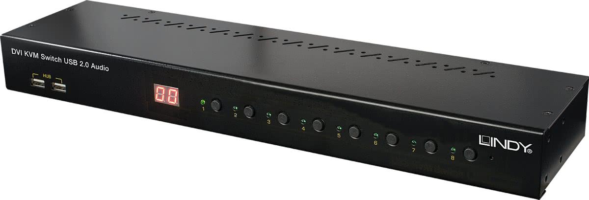 Lindy 39317 Zwart KVM-switch