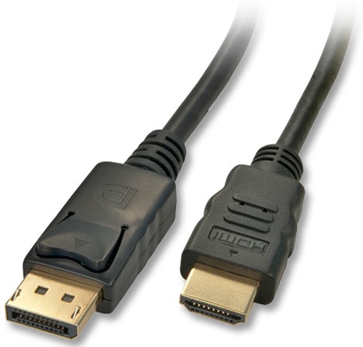 Lindy 41480 1m DisplayPort HDMI Zwart video kabel adapter