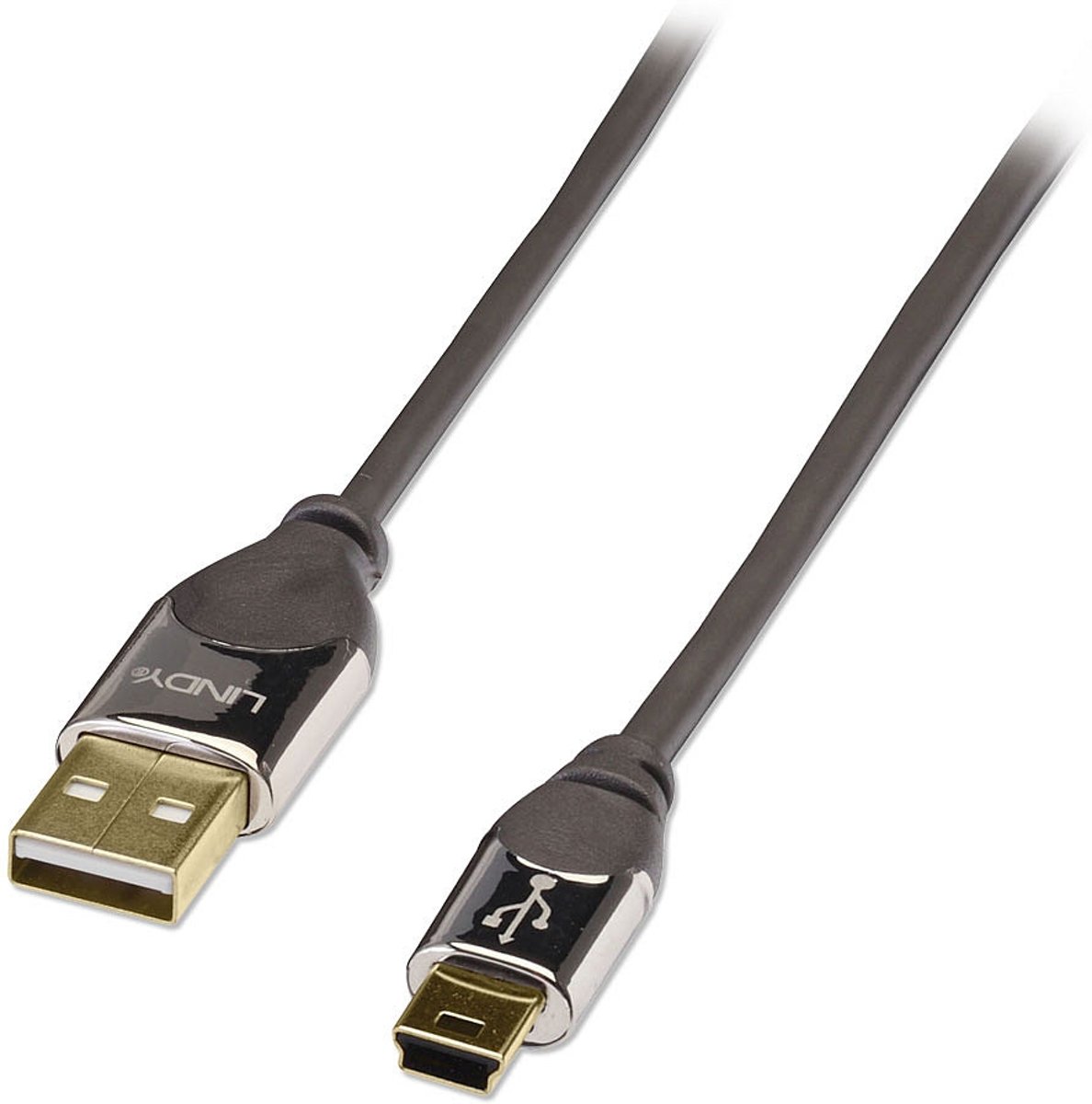 Lindy 41587 USB USB mini Zwart kabeladapter/verloopstukje