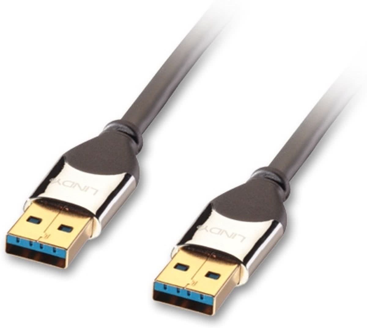 Lindy 41601 1m USB A Mini-USB A Mannelijk Mannelijk Zwart USB-kabel