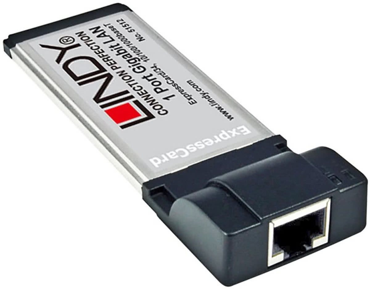 Lindy 51512 Ethernet 1000Mbit/s netwerkkaart & -adapter