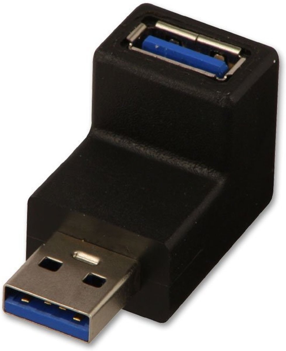 Lindy 71261 USB 3.0 USB 3.0 Zwart kabeladapter/verloopstukje