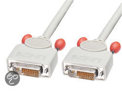 Lindy DVI-D Dual Link DVI Lead, 1m DVI kabel Grijs