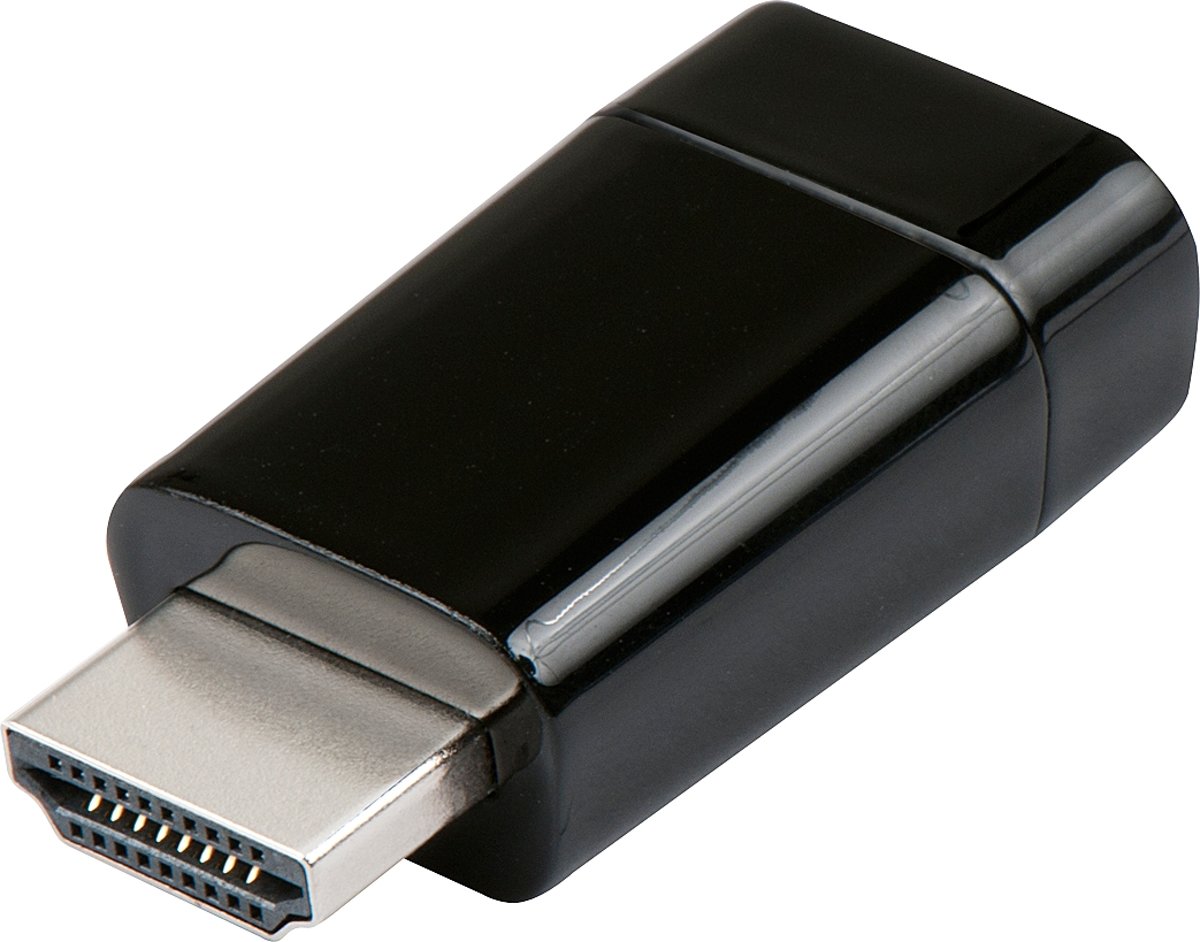 Lindy HDMI - VGA HDMI A VGA Zwart kabeladapter/verloopstukje