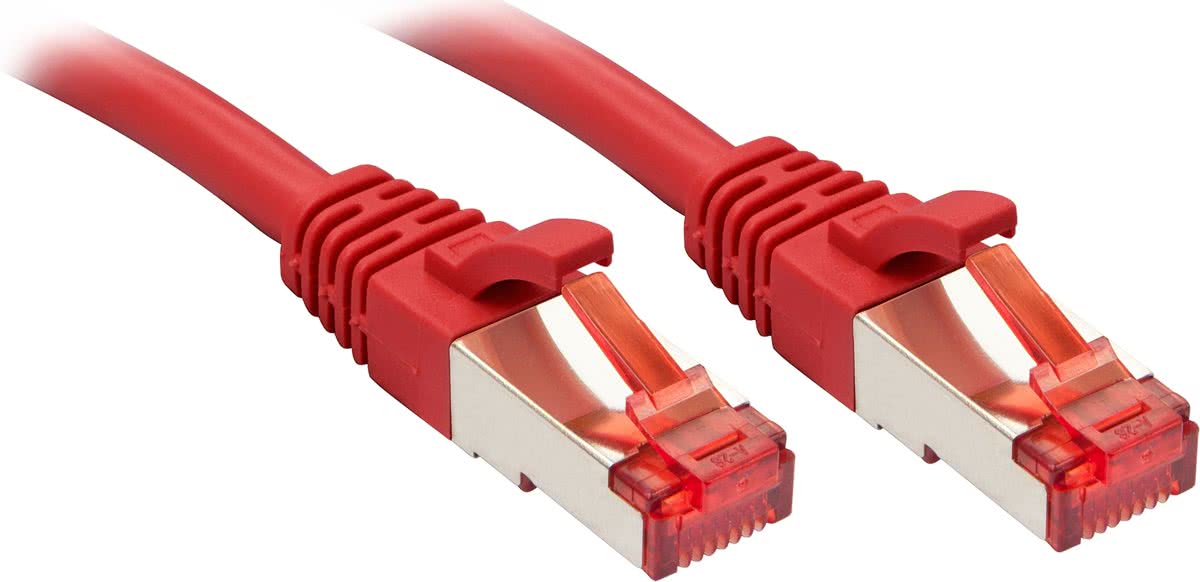 Lindy Rj45/Rj45 Cat6 1.5m 1.5m Cat6 S/FTP (S-STP) Rood netwerkkabel