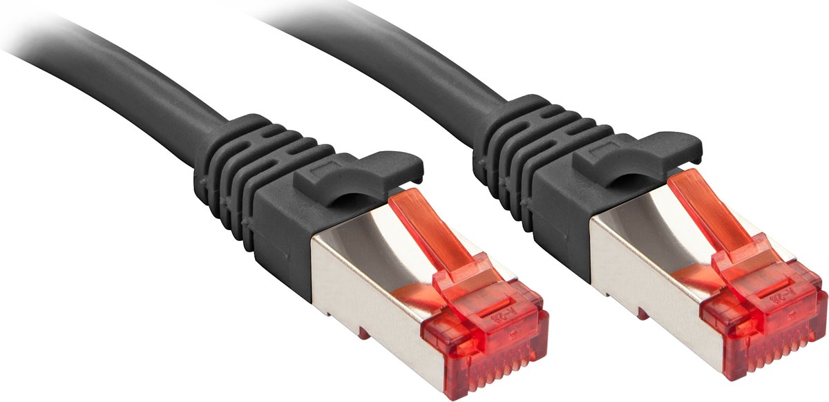 Lindy Rj45/Rj45 Cat6 1m netwerkkabel S/FTP (S-STP) Zwart