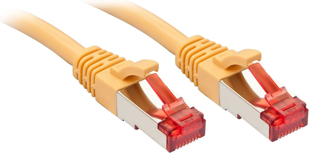 Lindy Rj45/Rj45 Cat6 2m 2m Cat6 S/FTP (S-STP) Geel netwerkkabel