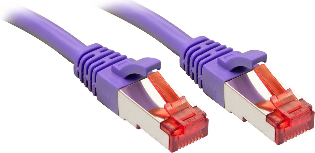 Lindy Rj45/Rj45 Cat6 7.5m 7.5m Cat6 S/FTP (S-STP) Violet netwerkkabel