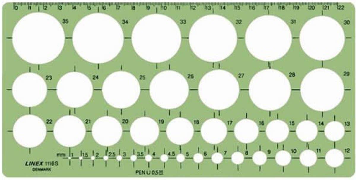 Linex 1116 cirkel sjabloon