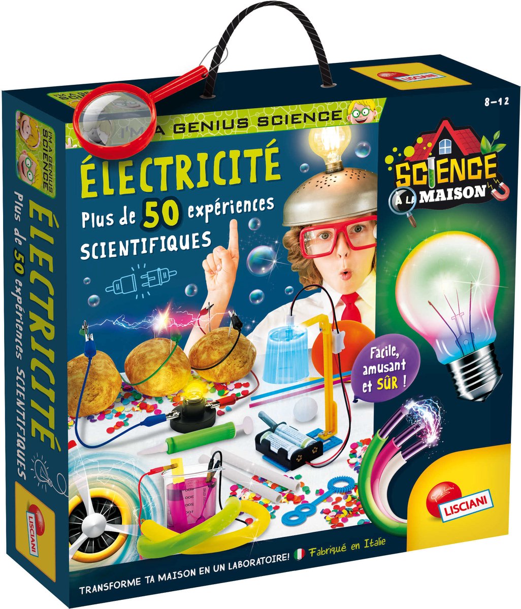 Lisciani - Genius Science - Electricité 50+ expériences scientifiques - FR