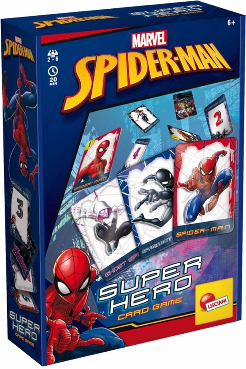 Spider-Man Super Hero Card Game In Display.