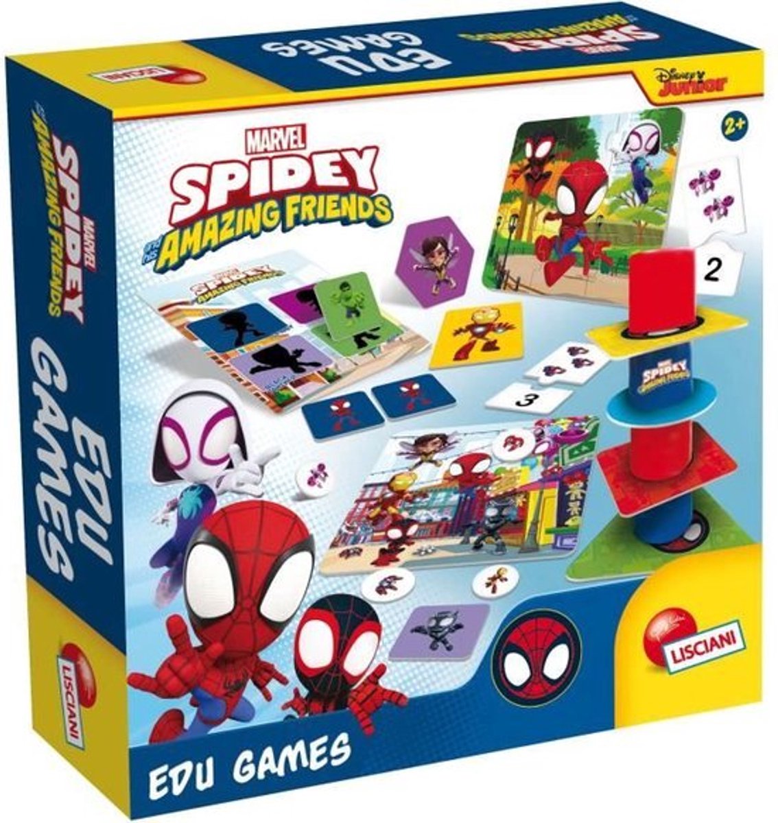 Verzameling van 10 educatieve spelletjes voor de kleintjes - Spidey - Edu Games - LISCIANI