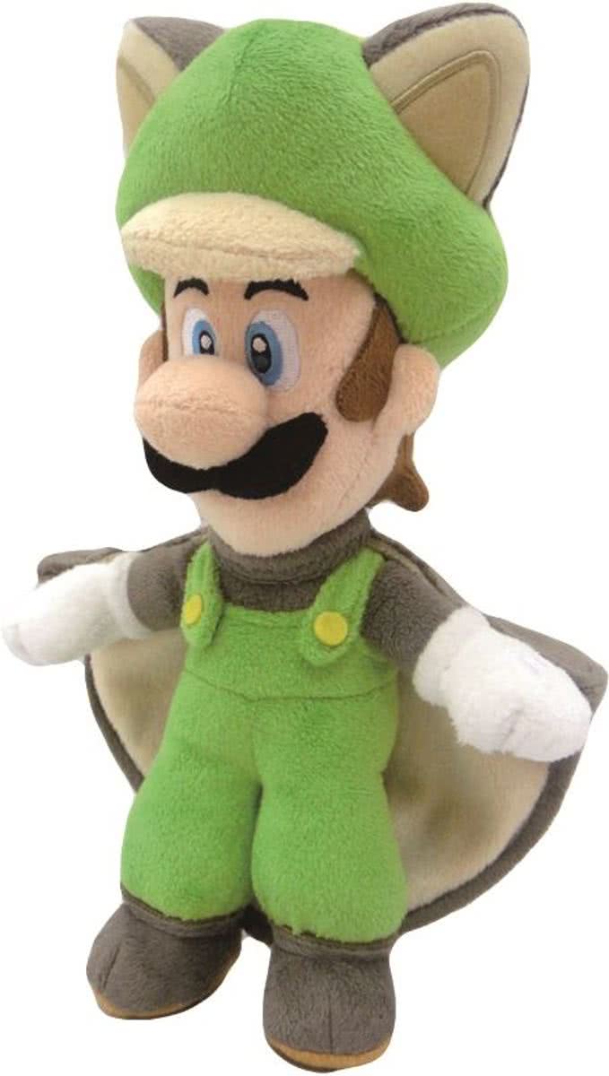 Super Mario Bros.: Flying Squirrel Luigi 22 cm Knuffel