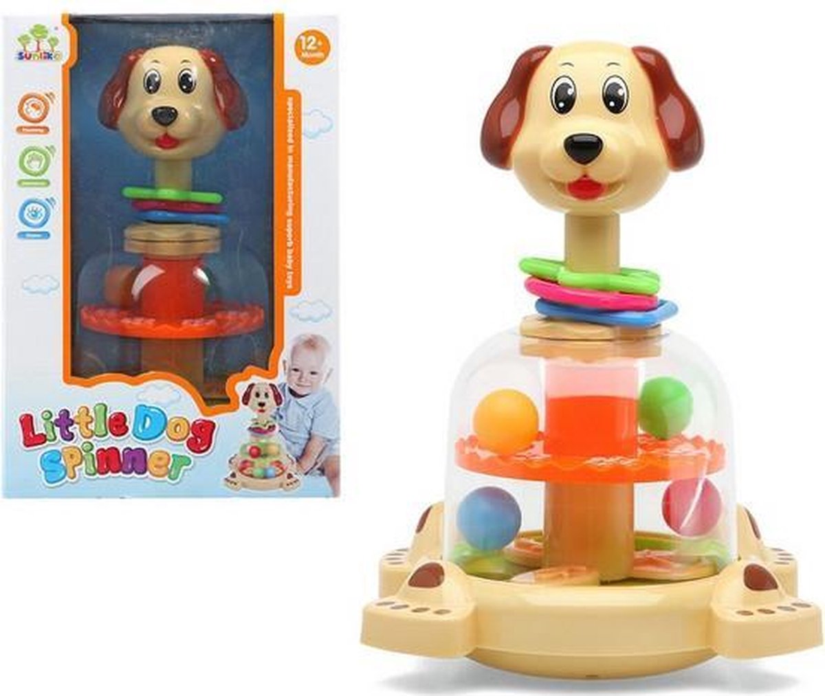 Interactief Speelgoed voor Babys Little Dog Spinner