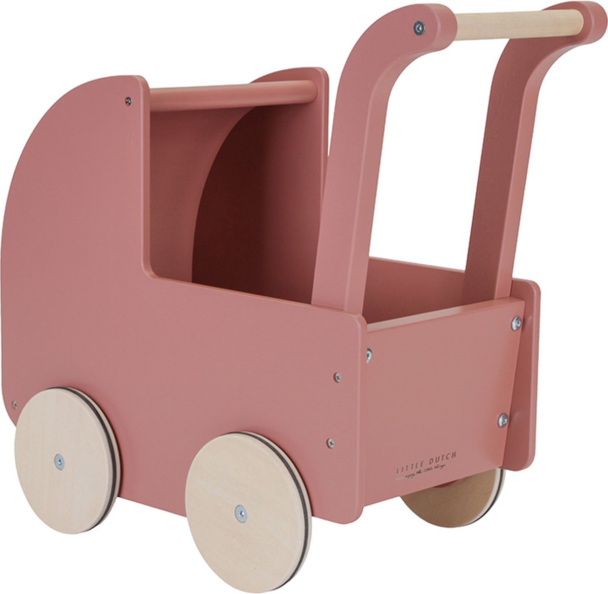 Little Dutch - houten Poppenwagen - incl. textiel