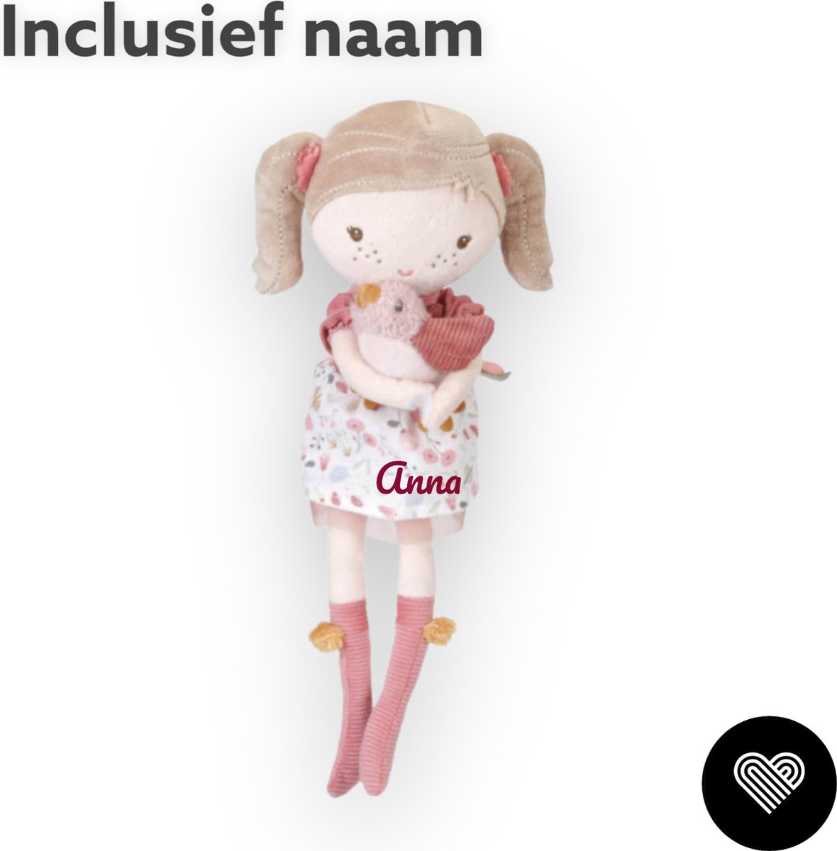 Little Dutch Knuffel Pop 35 cm - Anna - Inclusief naam