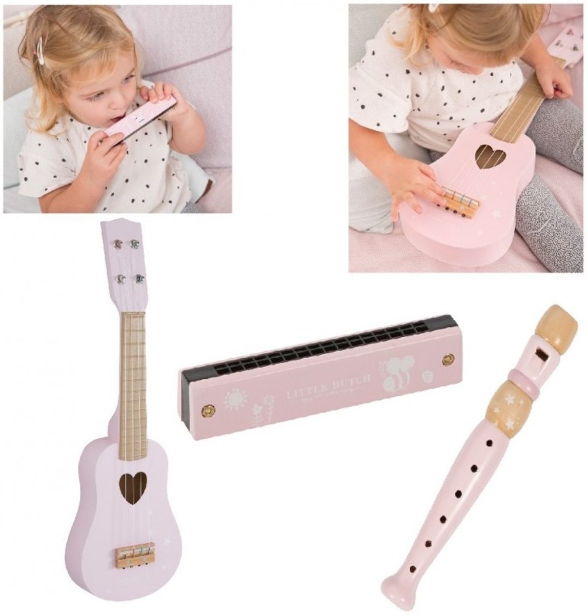 Little Dutch Muziek Instrumenten set - Roze