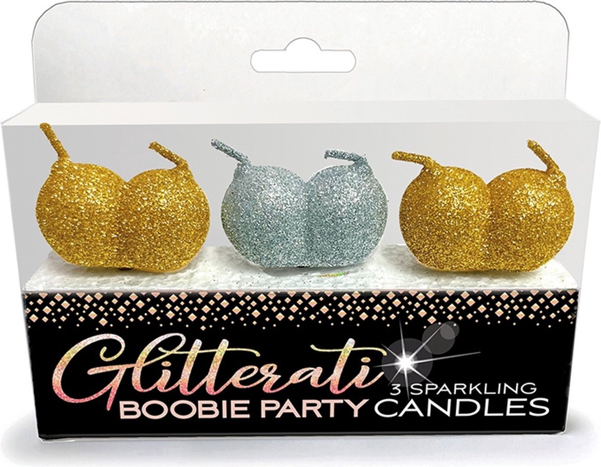 Little Genie Productions CP.1075 - Glitterati Boobie Candle Set