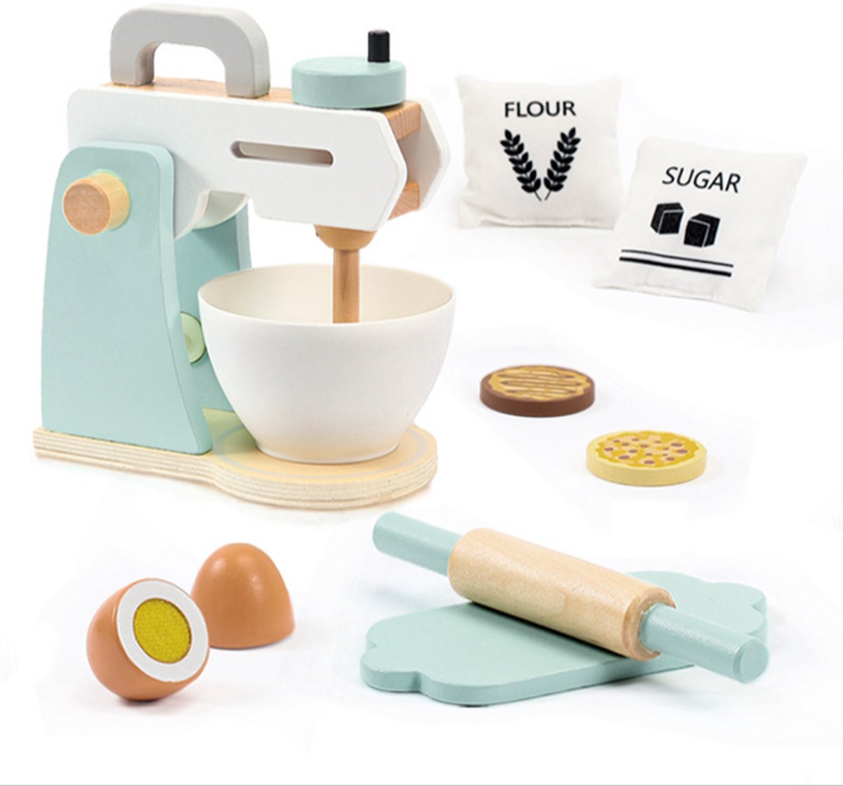   - Houten Speelgoed Mixer Set - Montessori