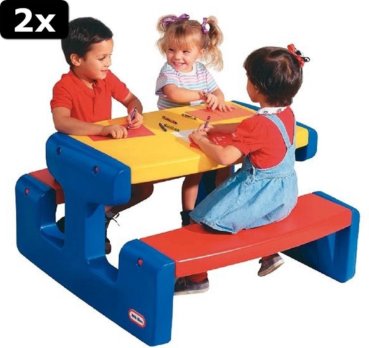 2x Little Tikes 4668 Grote Picknicktafel Primary