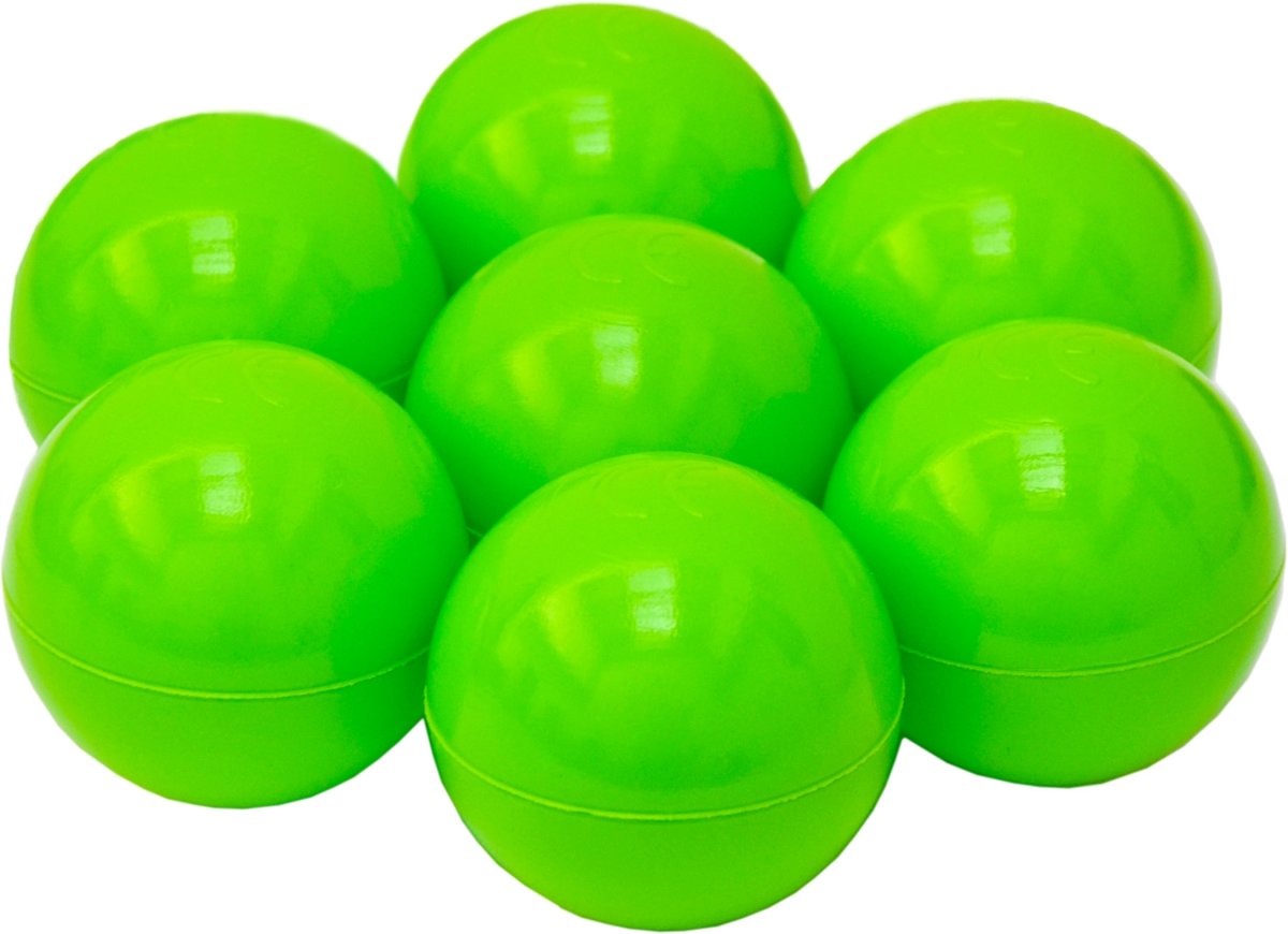 50 Babybalballen 5,5 cm Kinderballen Balbadje Kunststofballen Babyballen Groen