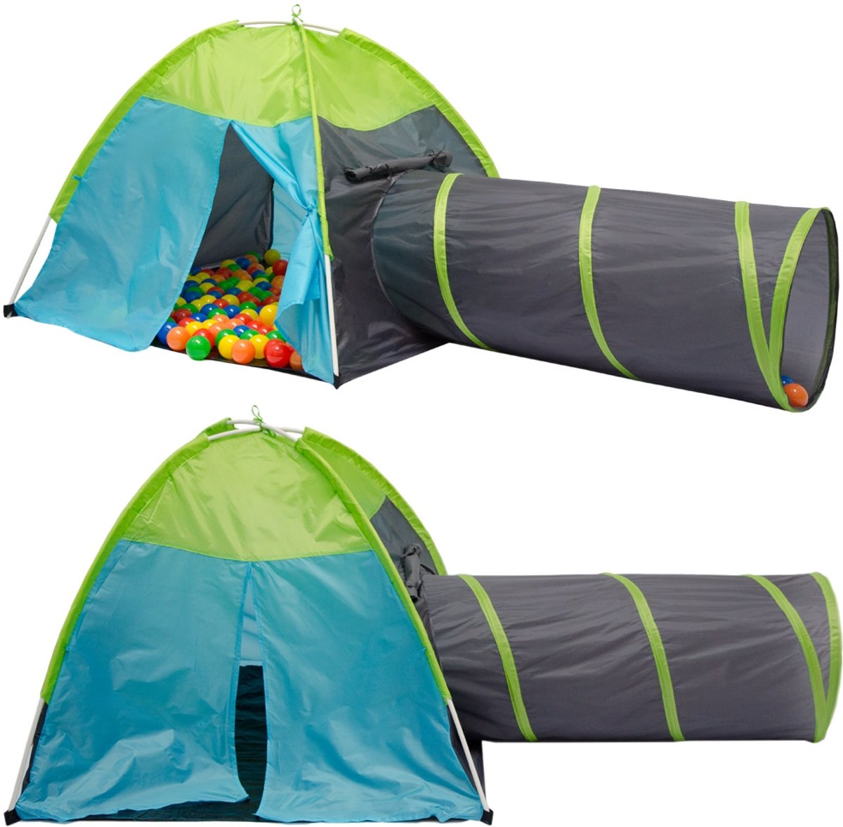 Speeltent Ballsbad Kindertent Nala met 120 cm tunnel