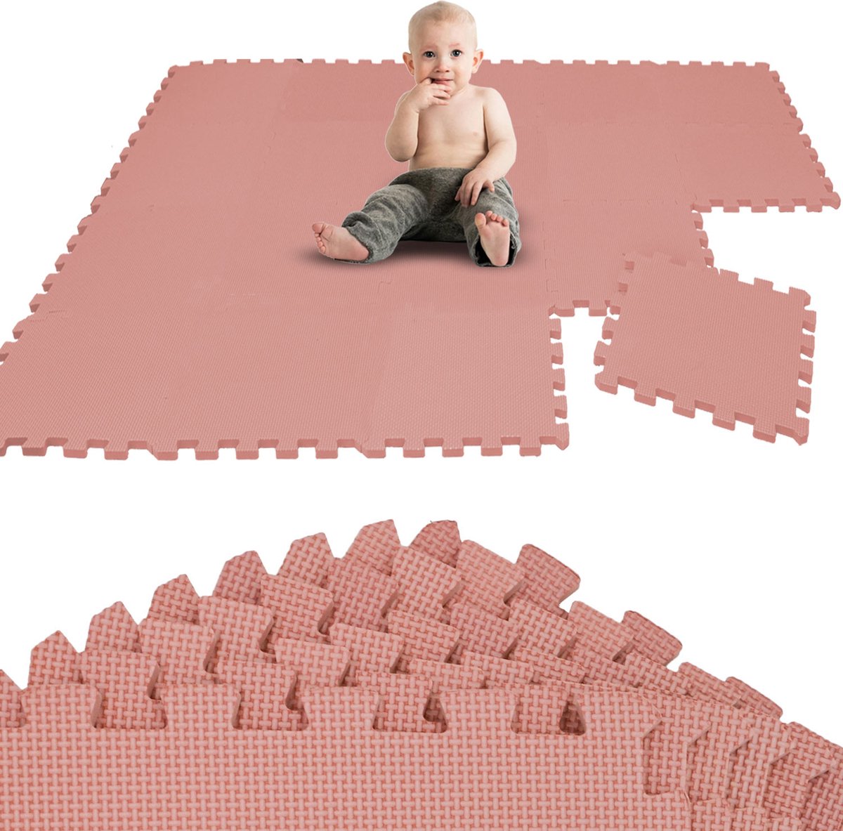 Van dag Één: 18-delige Baby Puzzel Speelmat - 30x30 EVA Schuim Kruipmat Vloermat Speeltapijt Kind