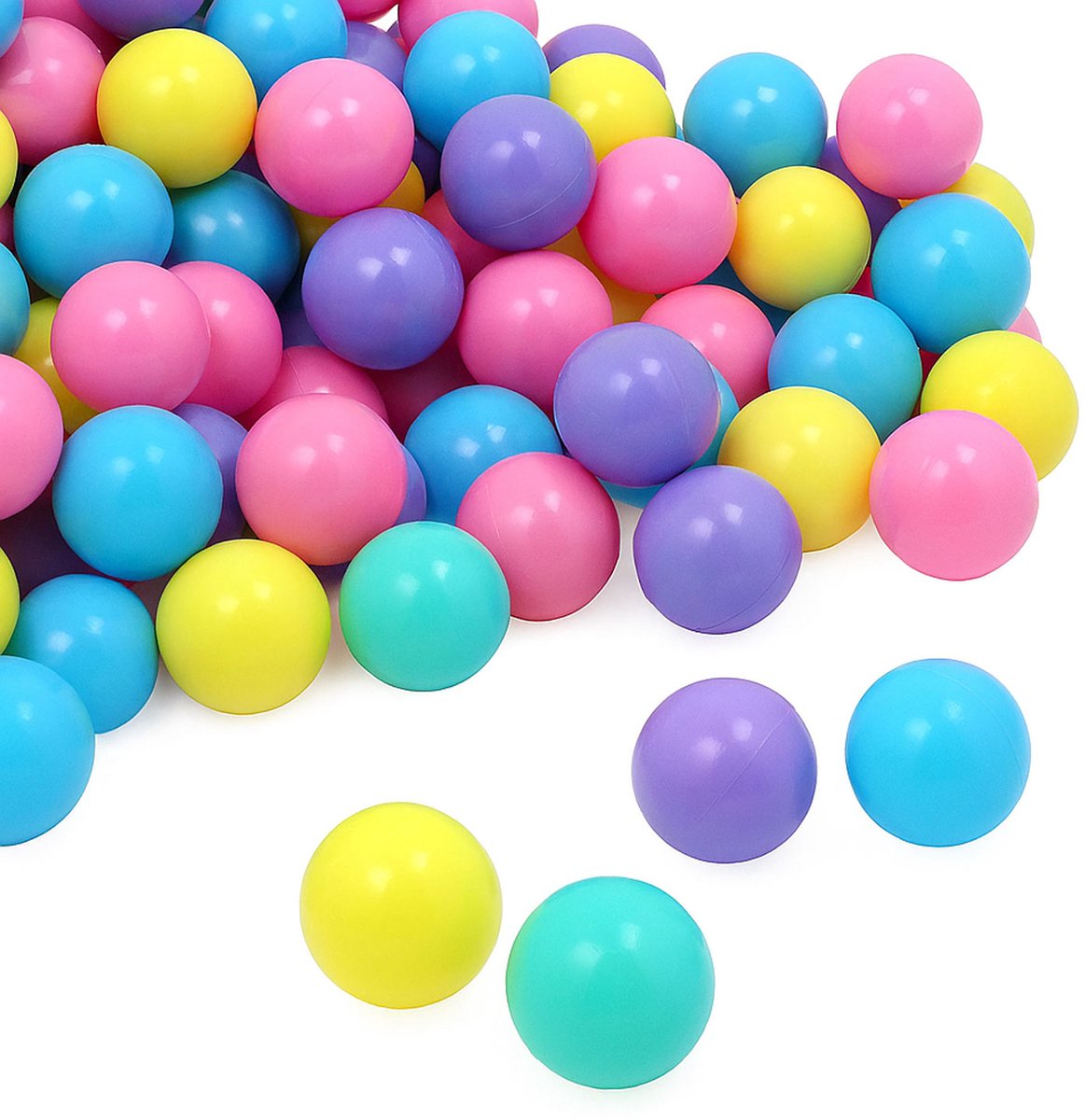 Vanaf dag Één: 600 Ballen voor Ballenbak - 7cm Plastic Baby Speelballen - Kinder Speelgoed Ballen