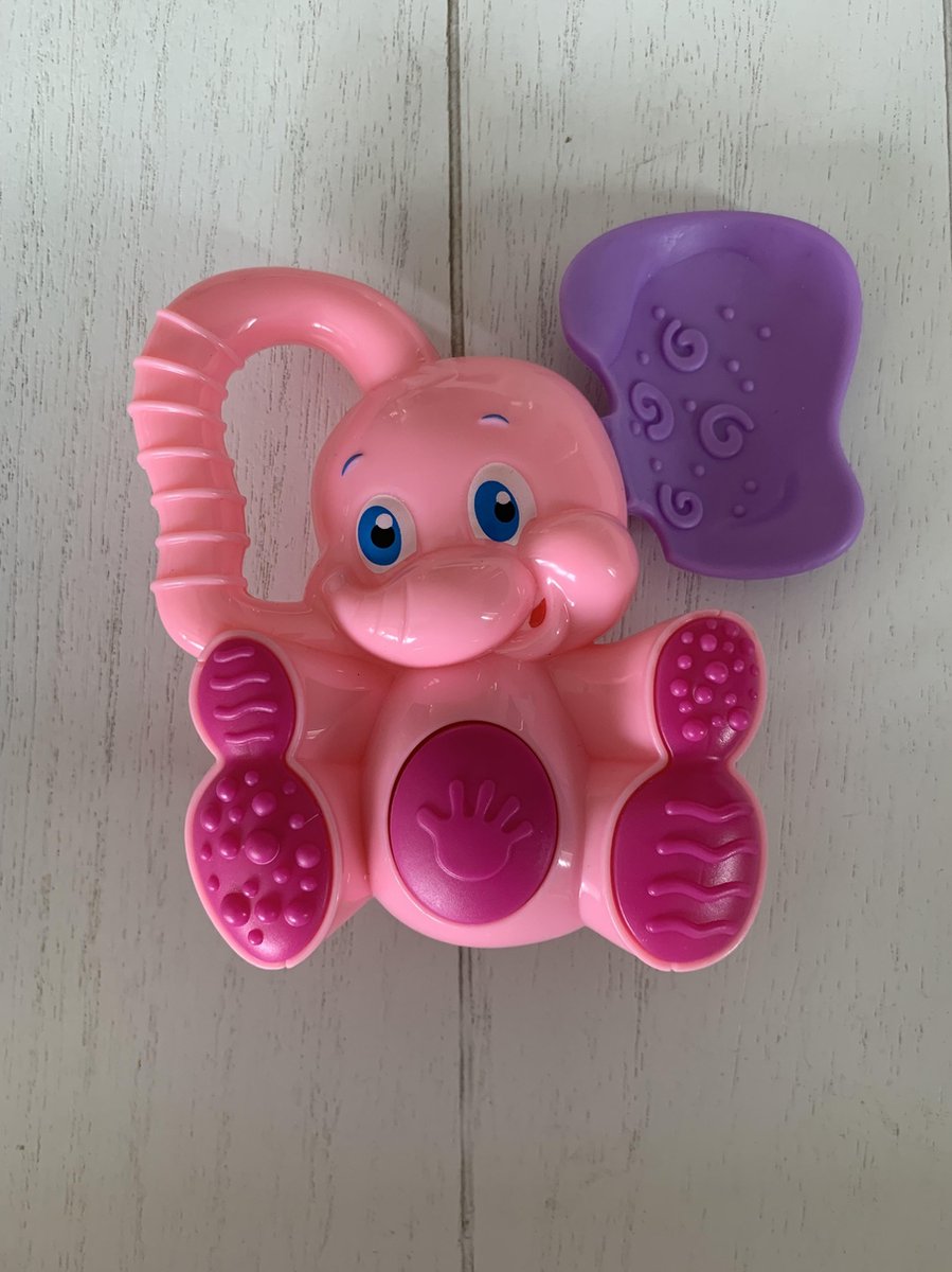 Littlecutiez - Bijtring Dombo - Bijtring - Roze - Olifant - Bijtartikelen - Kraamcadeau