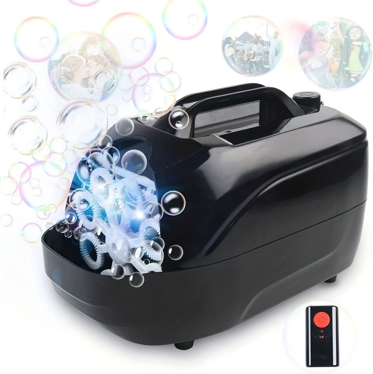     Pistool - Bellenblazer -   Speelgoed - Bubble Blaster -  machine - Speelgoed - Machine - Zwart - Met Afstandsbediening