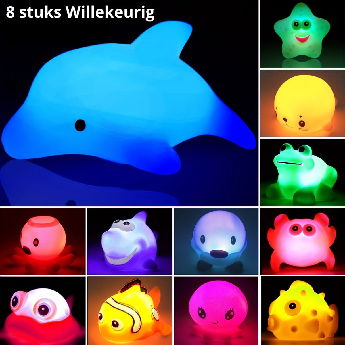   Drijvend Badspeelgoed - Zomerspeelgoed - Waterspeelgoed - Strandspeelgoed - Zwembad - Zwemmen - Zomer - Speelgoed - 8 Stuks