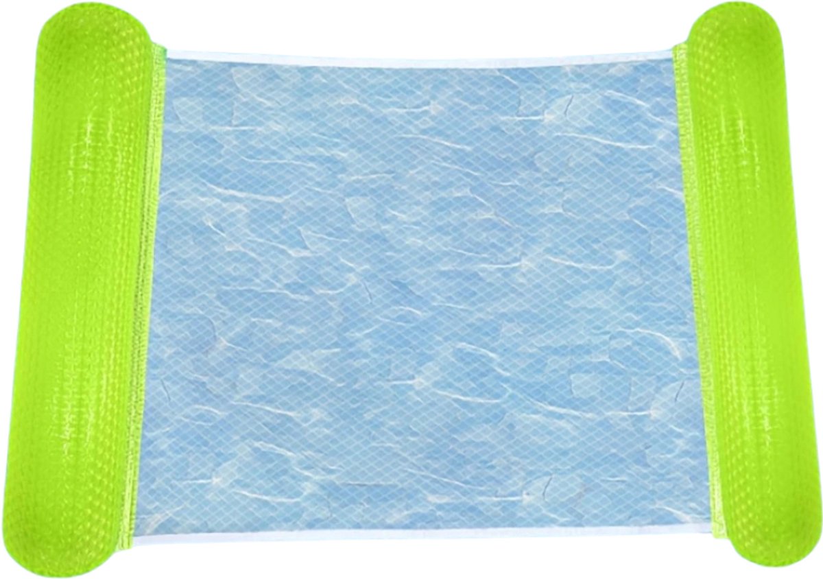   Luxe Waterhangmat - Luchtbed Zwembad - Luchtmatras Opblaasbaar - Water Hangmat - Aqua Lounge - Groen