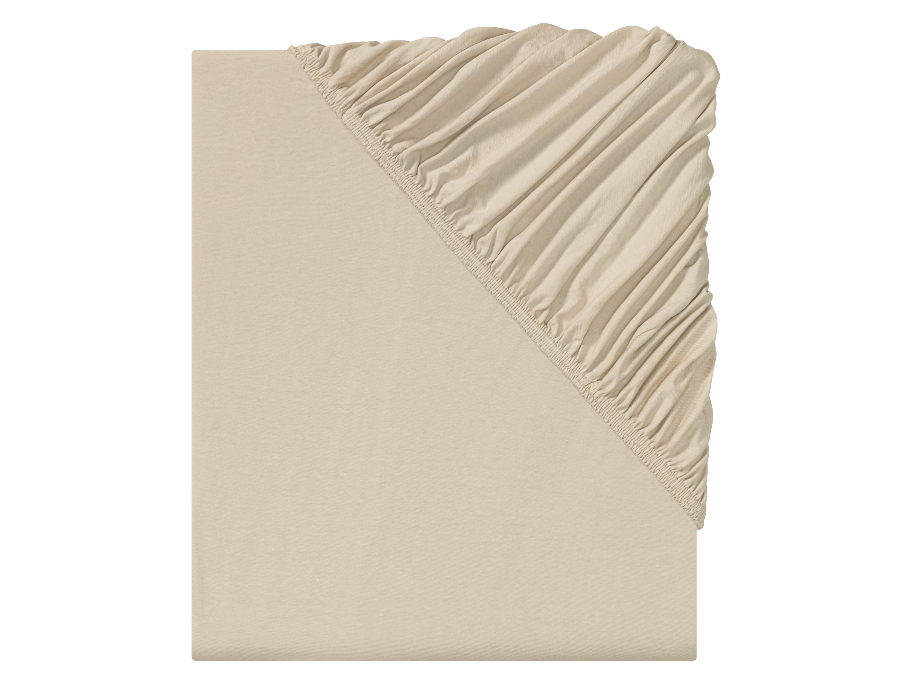 LIVARNO home Jersey hoeslaken 140-160 x 200 cm (Beige)