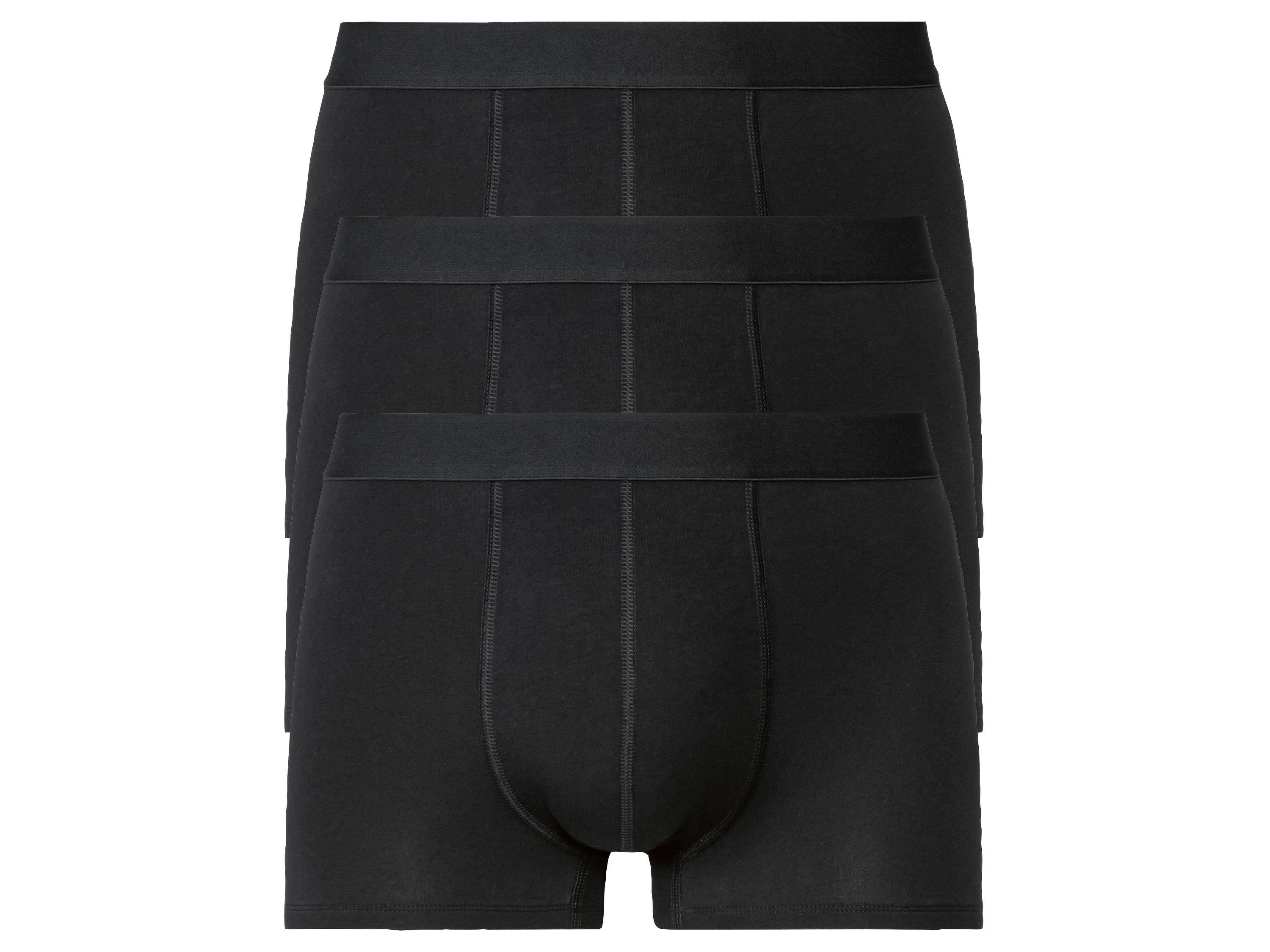 LIVERGY 3 heren boxers (M, Zwart)