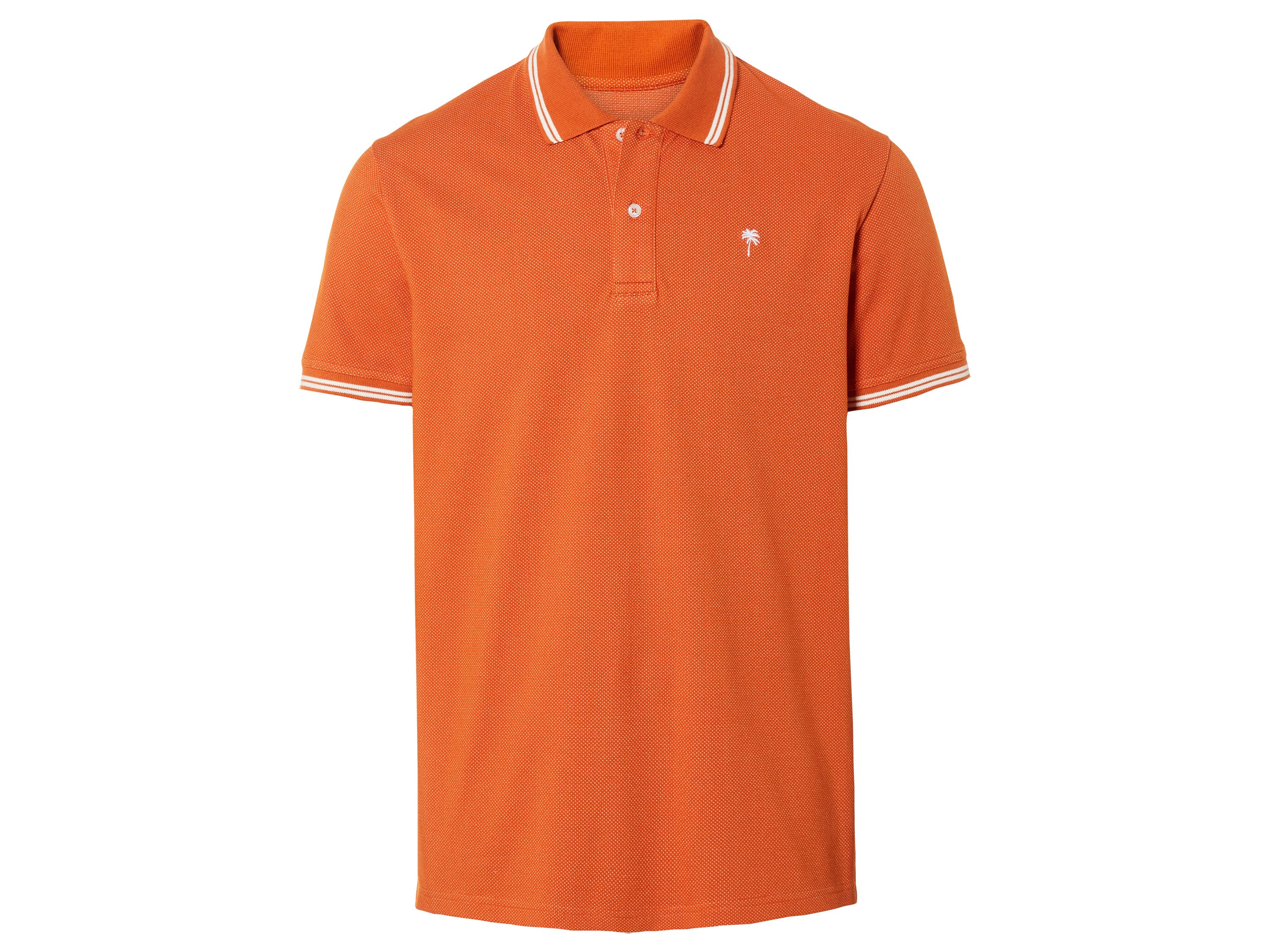 LIVERGY Heren polo (XL (56/58), Oranje)