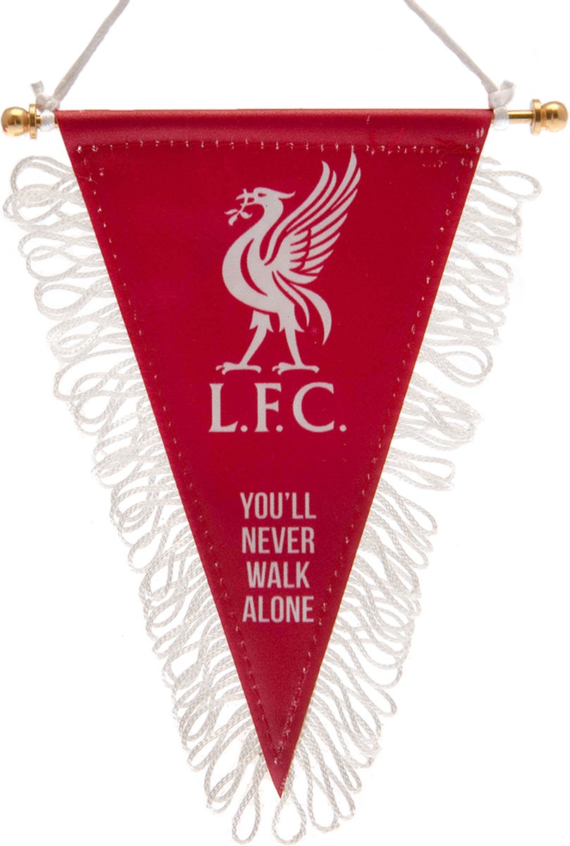 Liverpool wimpel 15 x 12 cm YNWA