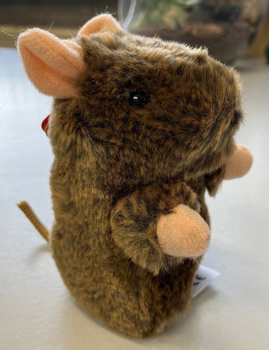 Living Nature knuffel Muis 10 cm.