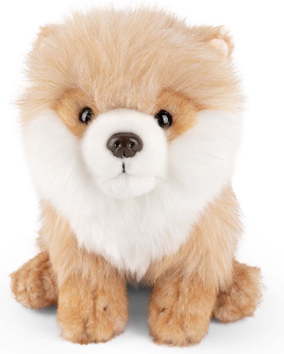 Living Nature knuffel Pomeranian hond. 20 cm