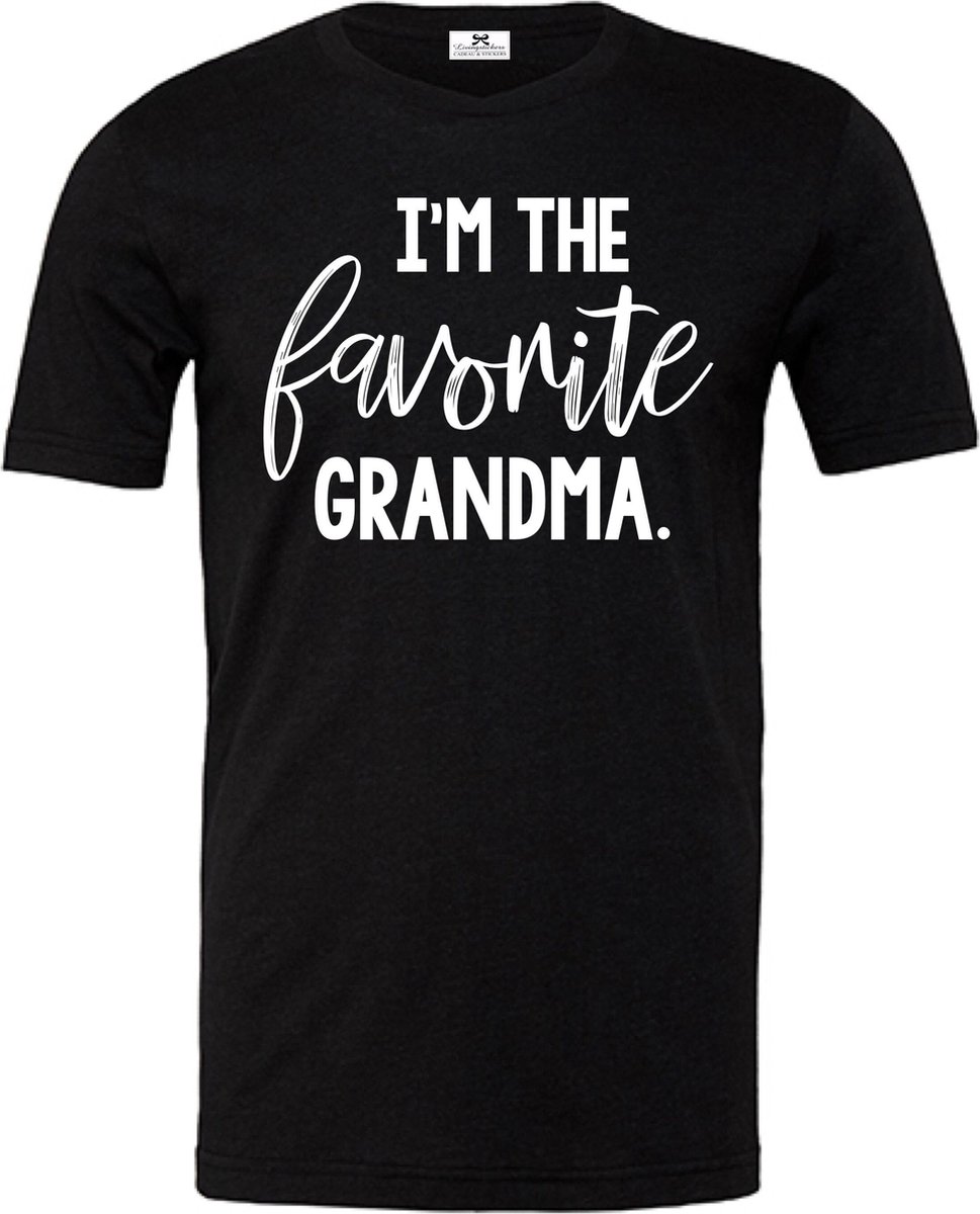 Dames T-shirt voor oma-Im the favorite grandma-Maat L