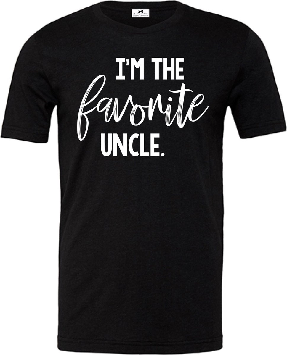 Heren T-shirt voor oom-Im the favorite uncle-Maat M