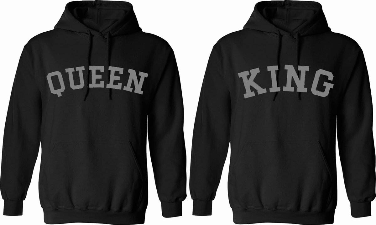 Hoodies King en Queen set koppel-puff-set prijs-Maat Xxl