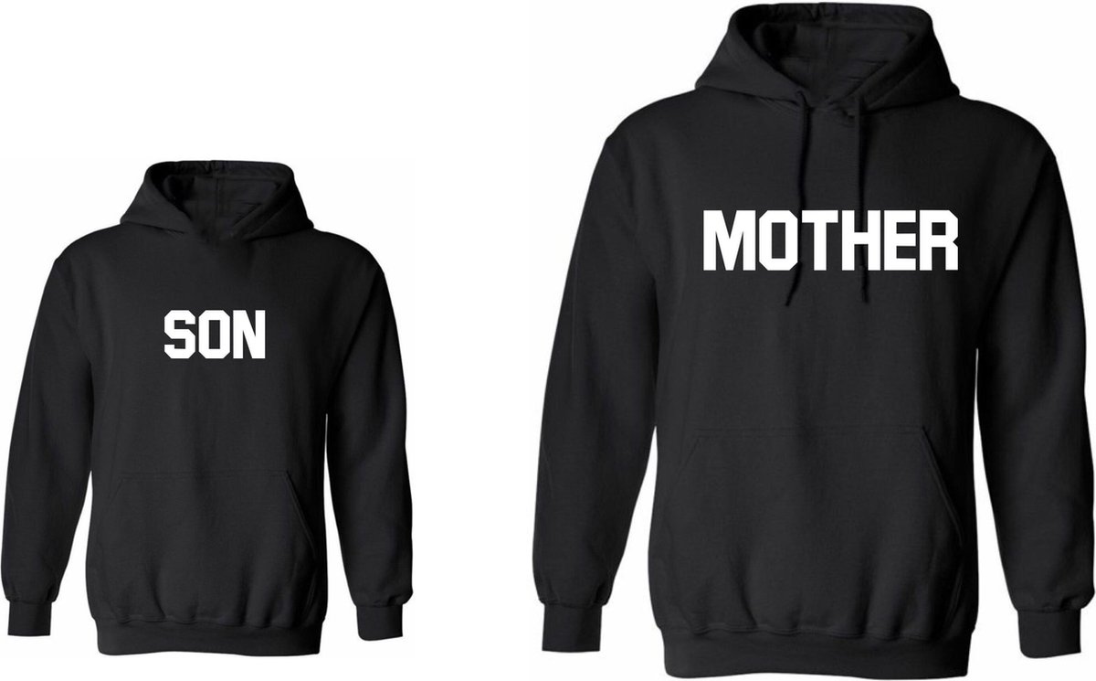 Hoodies voor zoon twinning-Mother-Son-Maat 7/8 jaar