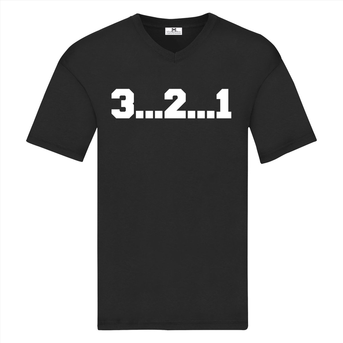 Nieuwjaar shirt voor heren 3.2.1 bier-Oud en Nieuw T-shirt-Maat L