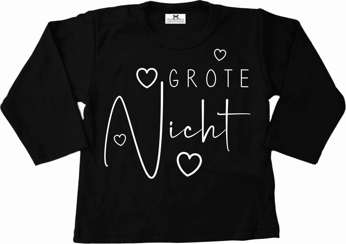 Shirt grote nicht-bekendmaking zwangerschap-Maat 68